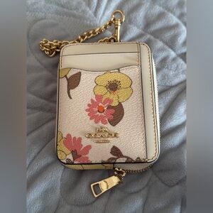 Coach small wallet with chain